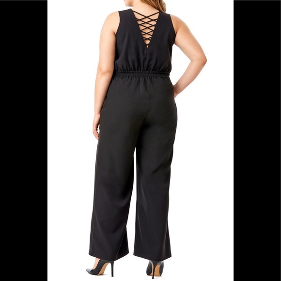 MYNT 1972 Lace-Up Back Wide Leg Jumpsuit - Picture 4 of 9